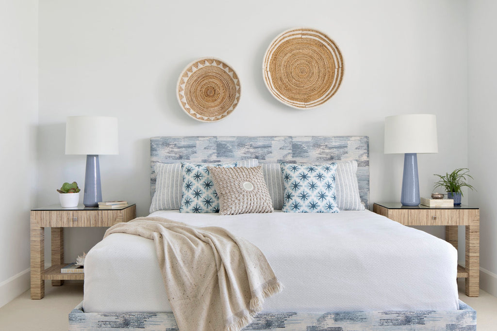 Starburst Pillow Cover in North Blue/Blue, Peter Dunham Textiles