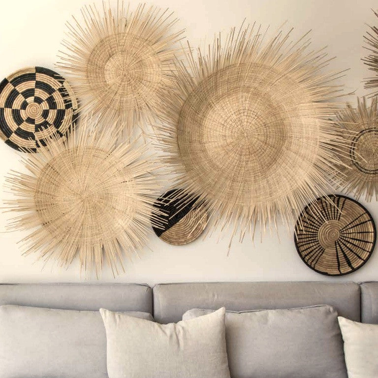 Natural Sunburst Plate Wall Hanging - 19"