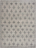Tigris Swiss Cross Ivory&Gray Area Rug - Clearance