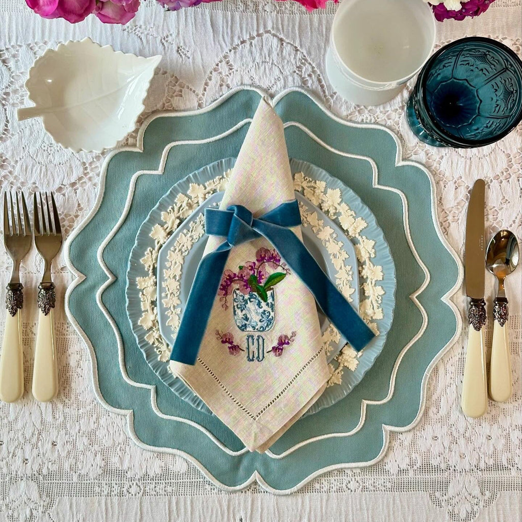 THRIVE BLUE FABRIC PLACEMAT (Set Of 4)