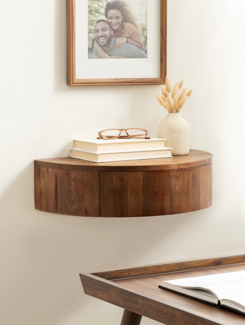Reid Floating Wood Side Table