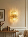 Tube Clear Crystal Wall Light