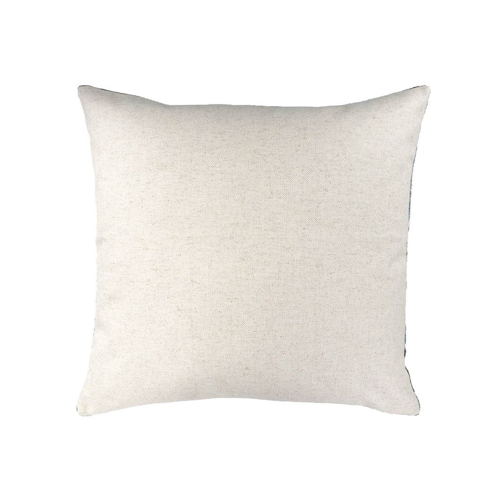 Tulips Silk Velvet Ikat Throw Pillow Cover, 20 X 20