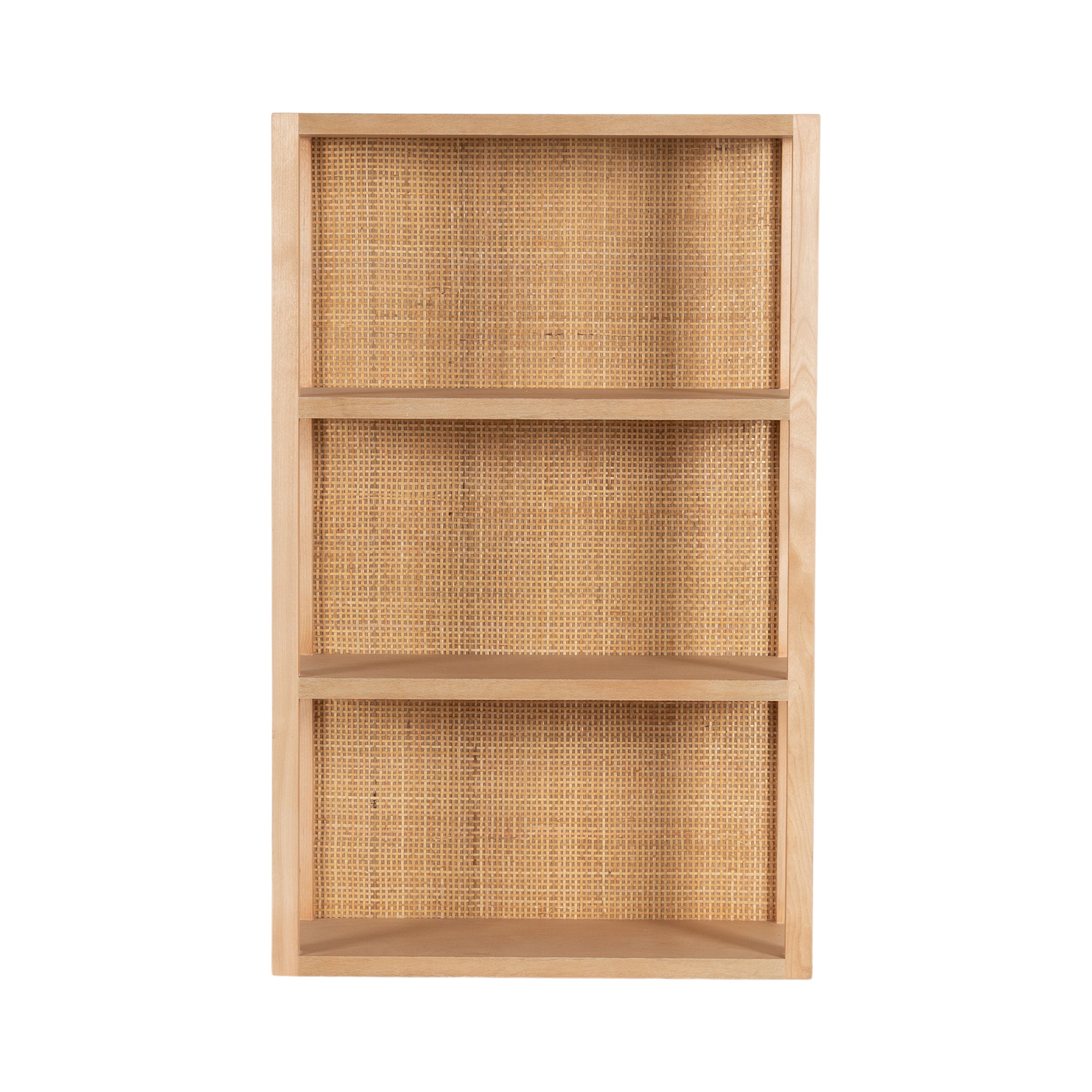 Ori Rattan/Wood Wall Shelf