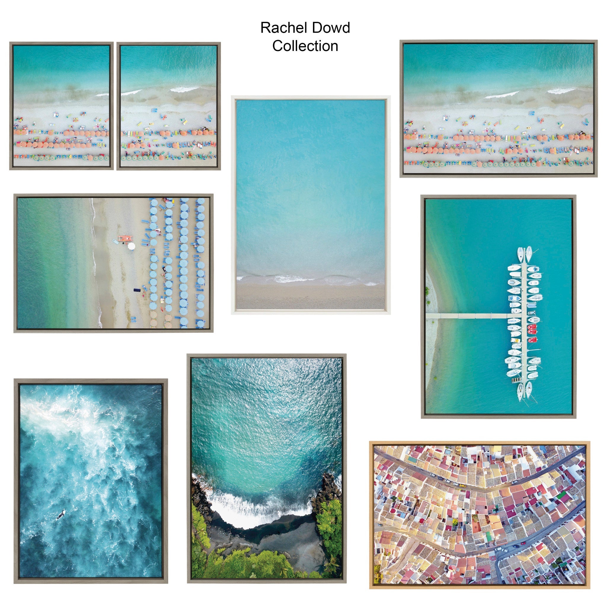 Sylvie Monterosso 6 Framed Canvas Set by Rachel Bolgov