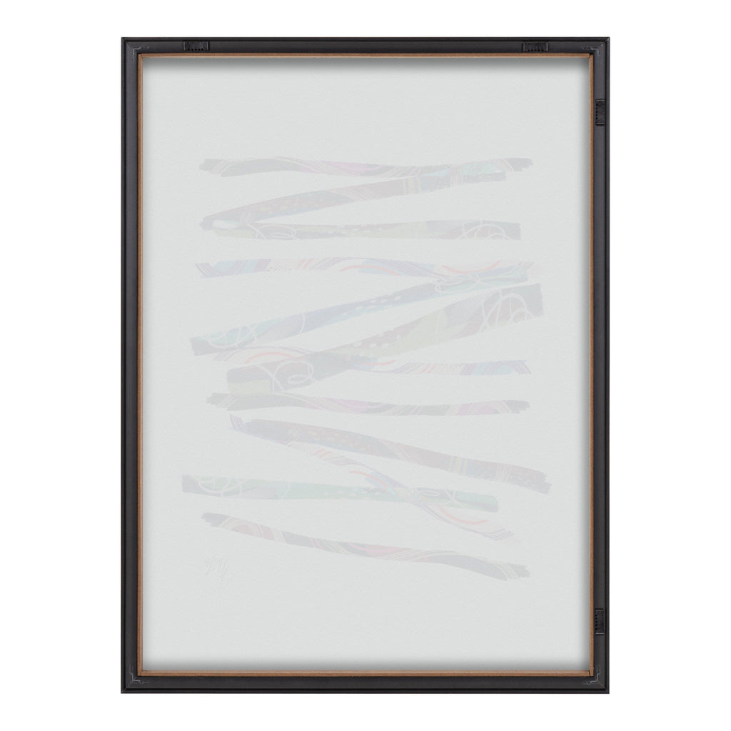 Blake Abstract Sticks 5 Framed Printed Glass by Jessi Raulet of Ettavee