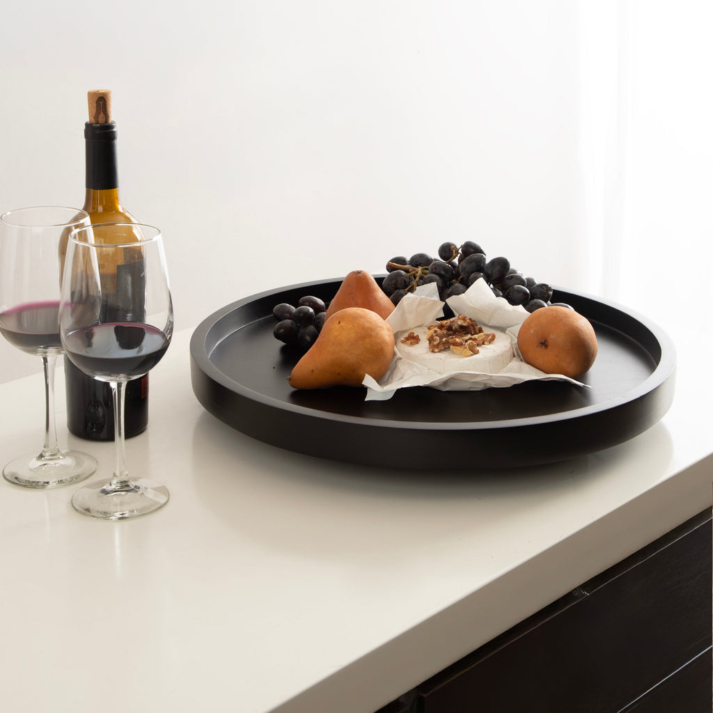Halsey Round Lazy Susan Tray