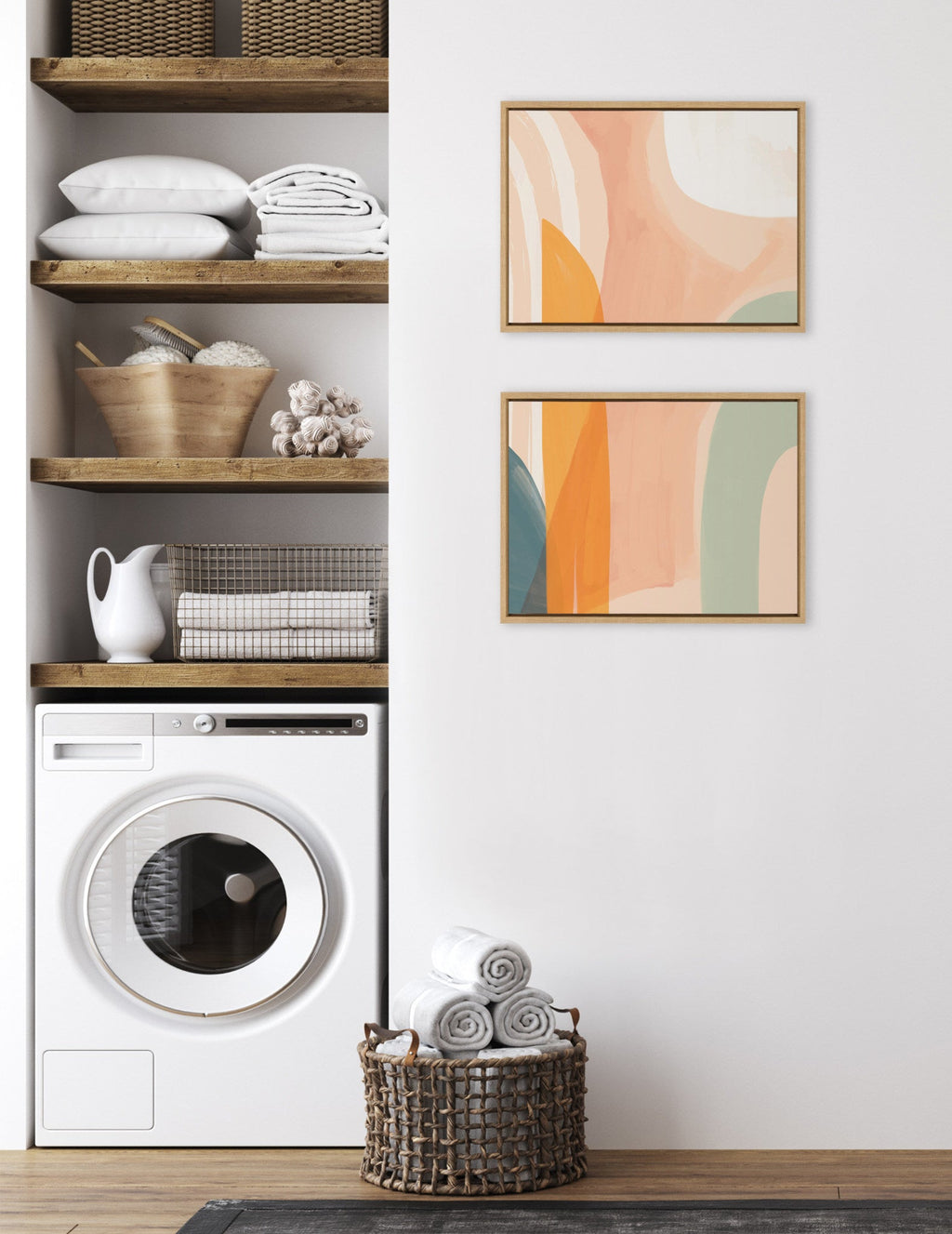 Sylvie Sunrise Over Marrakesh 1 and 2 Framed Canvas by Kate Aurelia Holloway