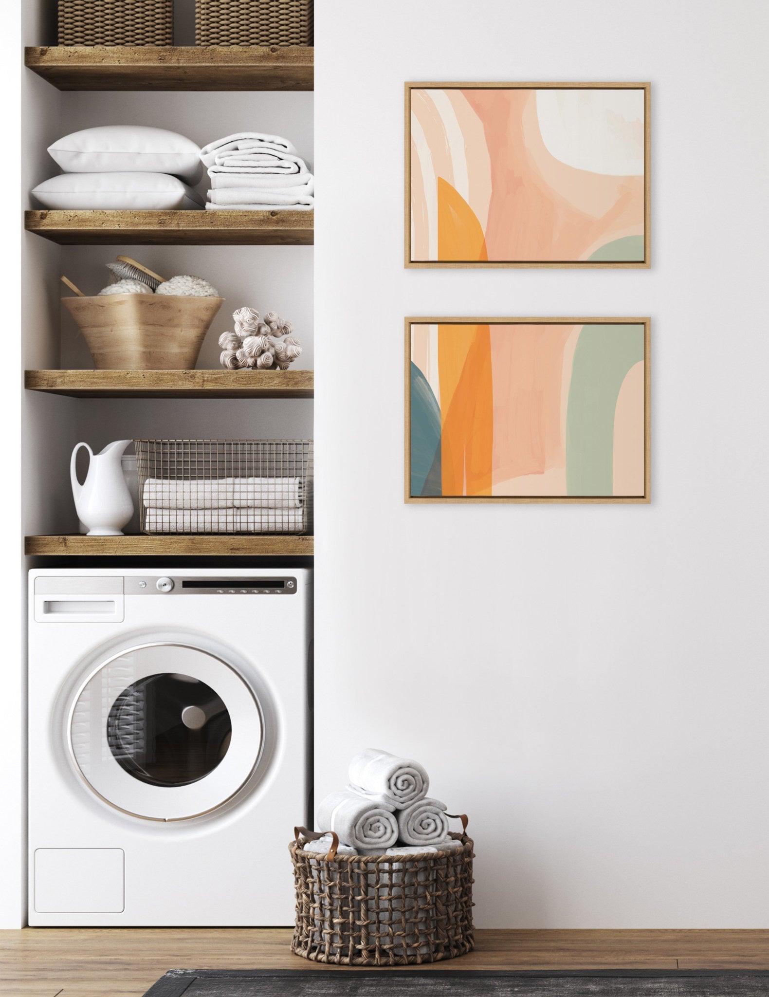 Sylvie Sunrise Over Marrakesh 1 and 2 Framed Canvas by Kate Aurelia Holloway