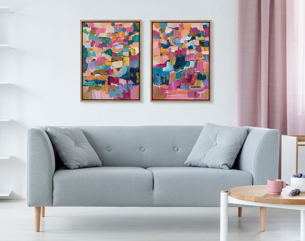 Sylvie Applause Framed Canvas Set by Leah Nadeau