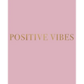 Positive Vibes: A decorative book for coffee tables, bookshelves and interior design styling - Stack deco books together to create a custom look - Paperback