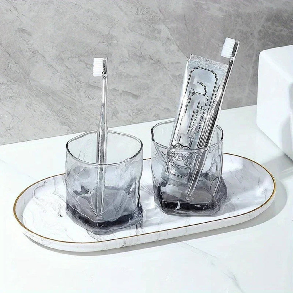 Vanity Tray - Non-Slip Marble Large