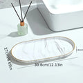 Vanity Tray - Non-Slip Marble Large