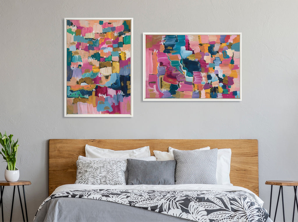 Sylvie Applause Framed Canvas Set by Leah Nadeau