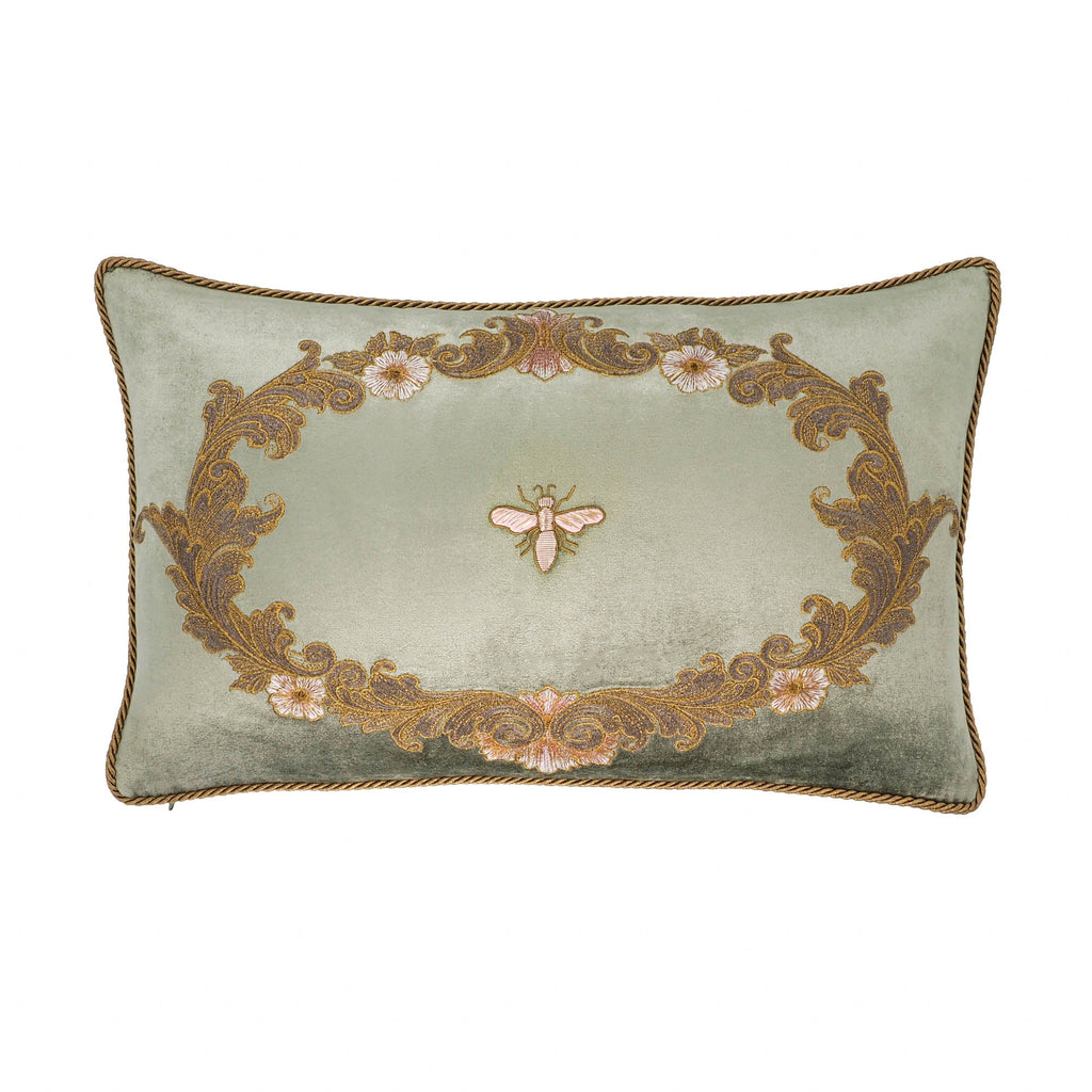 Venice Silk Velvet Throw Pillow Cover, 12 x 20