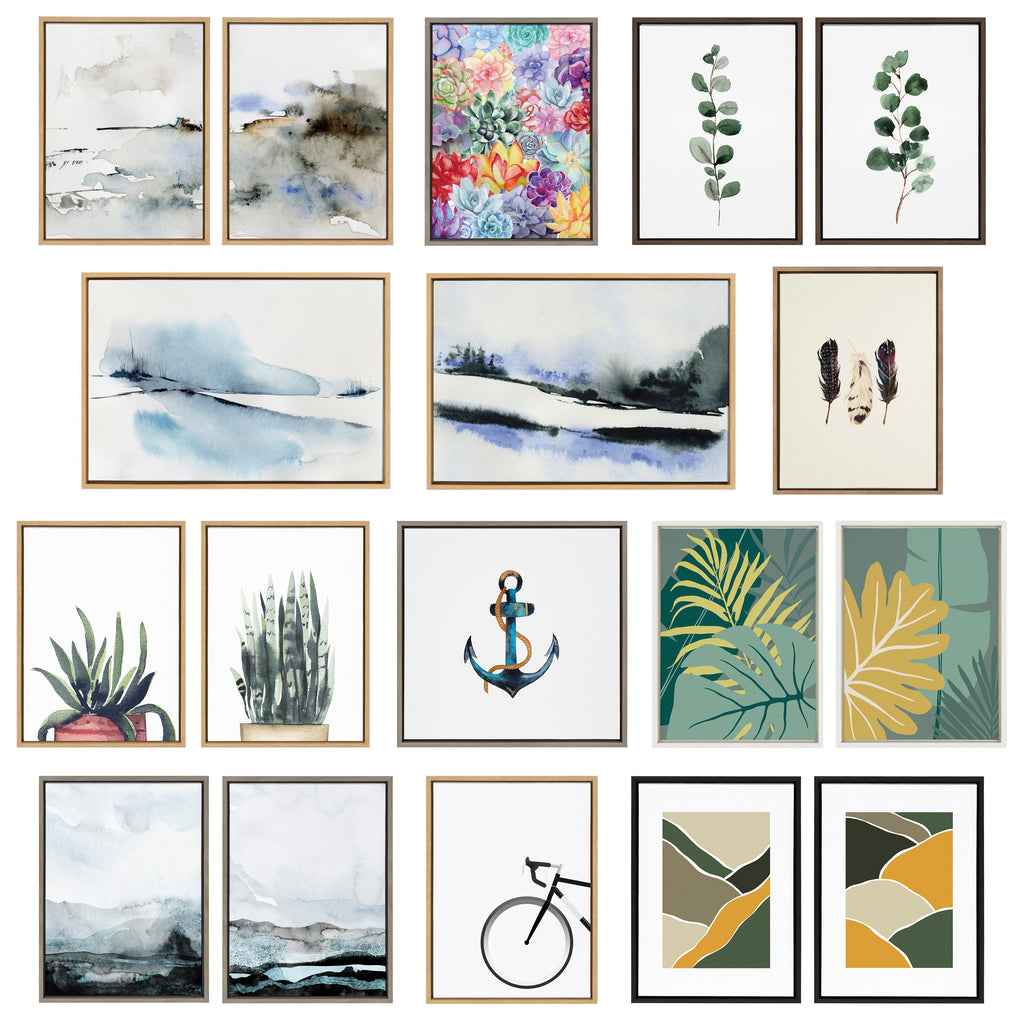 Sylvie Close Your Eyes and Remember 1 Framed Canvas by Maja Mitrovic of Makes My Day Happy
