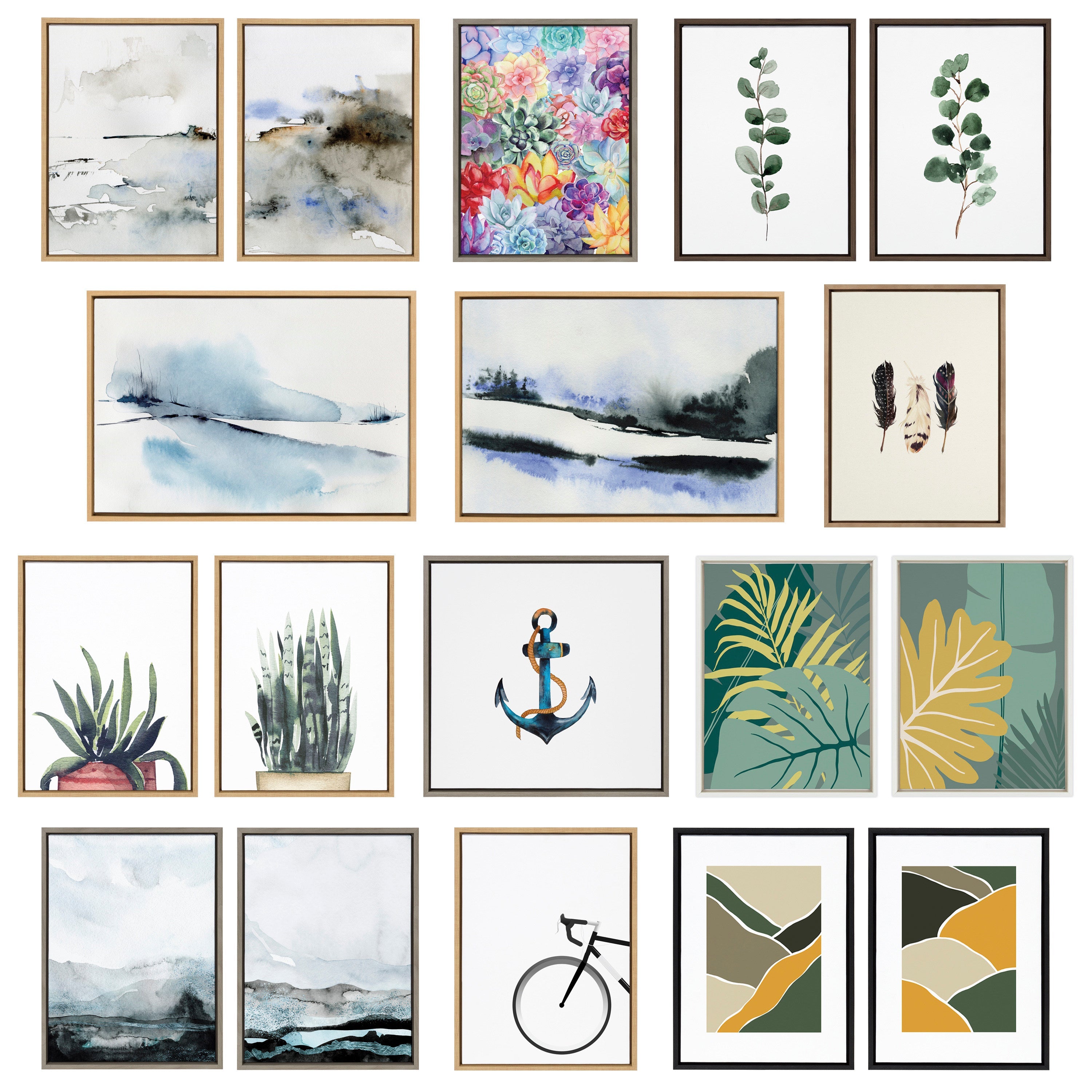 Sylvie Close Your Eyes and Remember 1 Framed Canvas by Maja Mitrovic of Makes My Day Happy