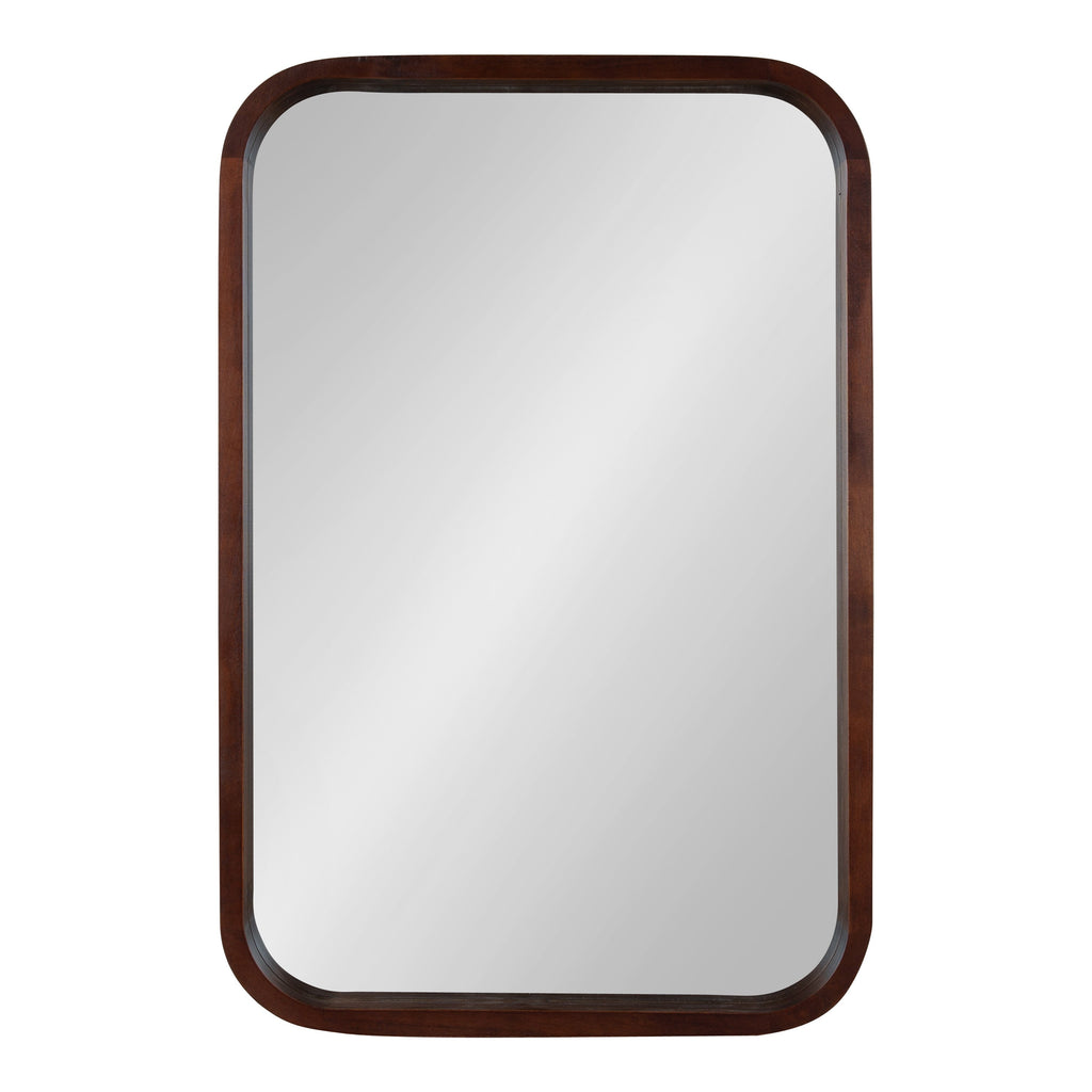 Hutton Wood Framed Radius Rectangle Mirror
