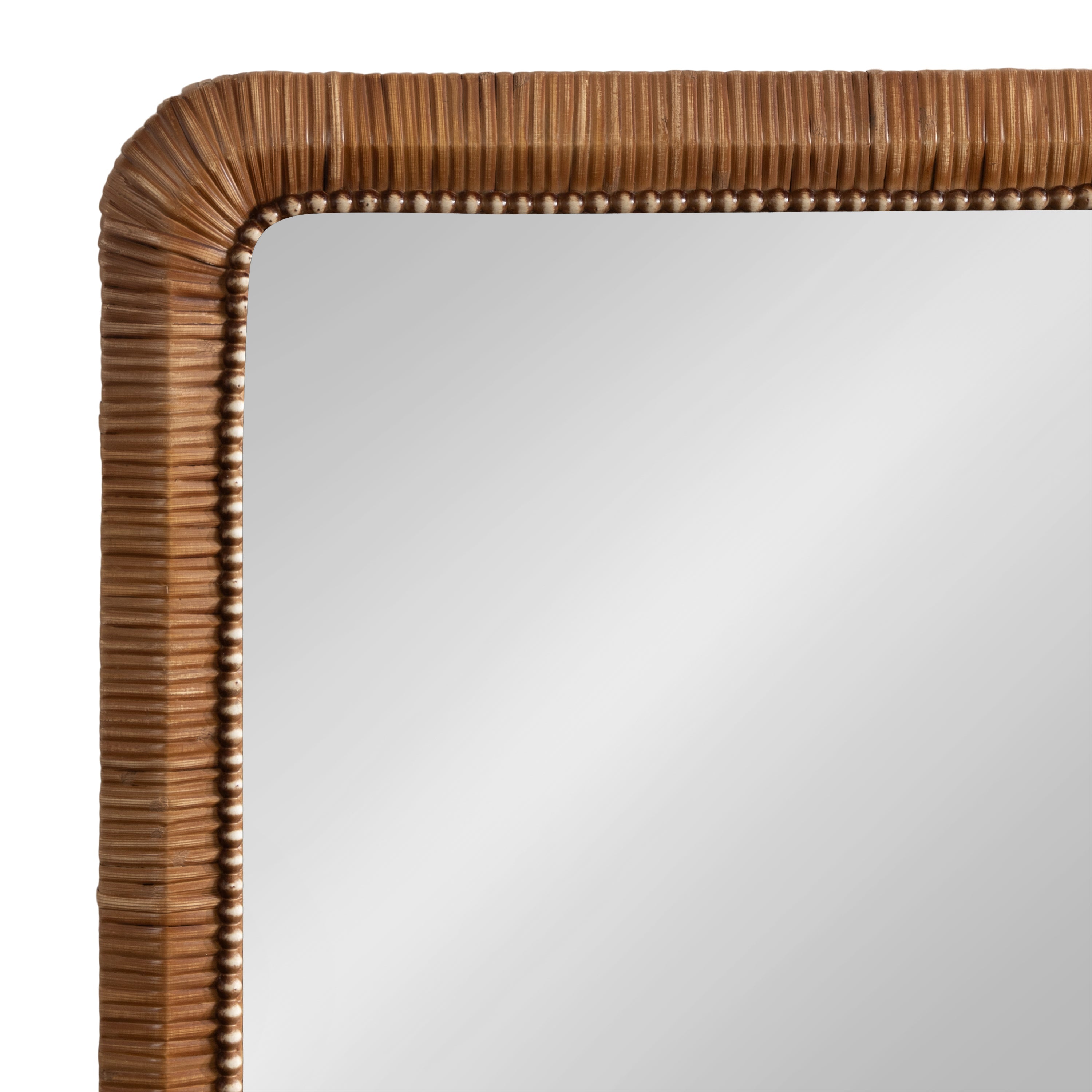 Rahfy Beaded Rectangle Framed Mirror