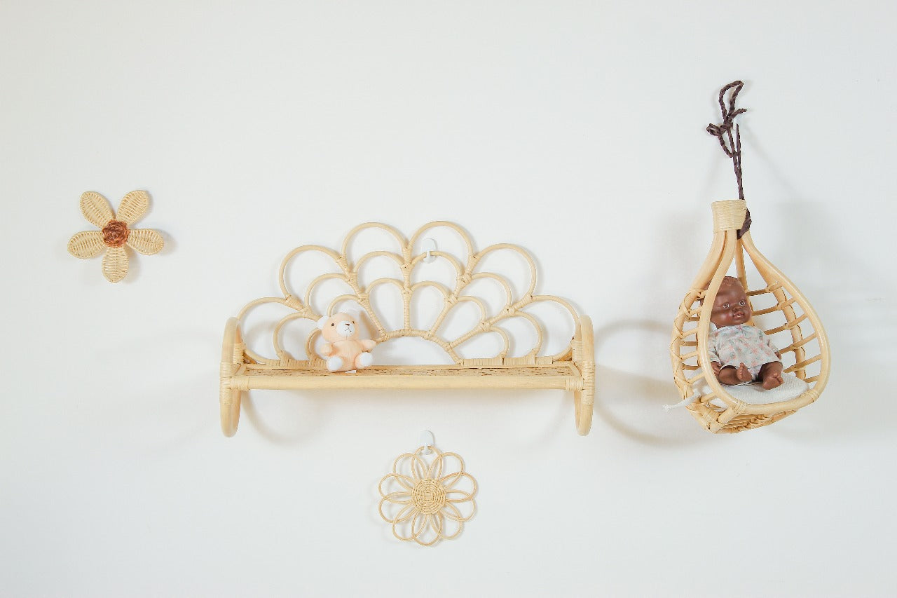 Rattan Nursery Wall Basket