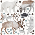 Arctic Animal Friends - Fabric Nursery Wall Art Decals