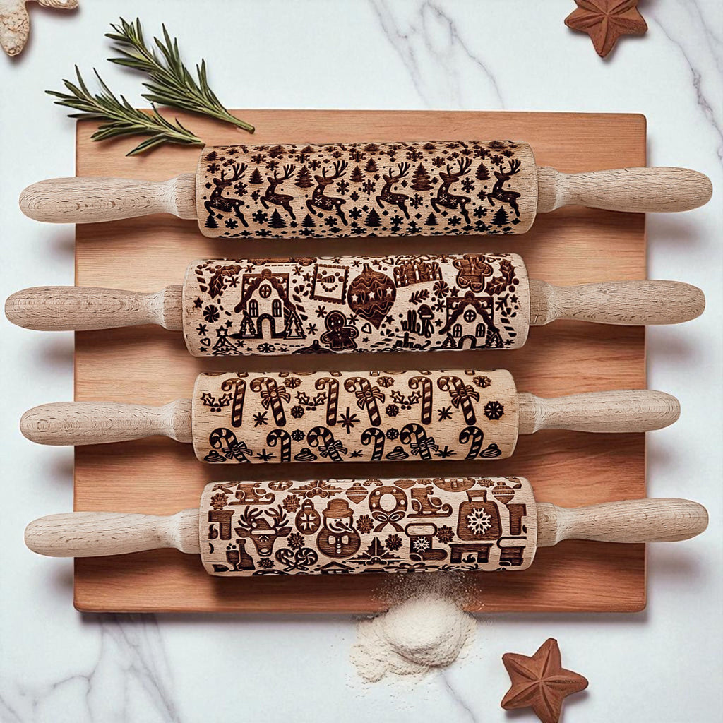 Christmas Rolling Pin Set | 10 Styles