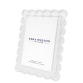 White Acrylic Scallop Frame