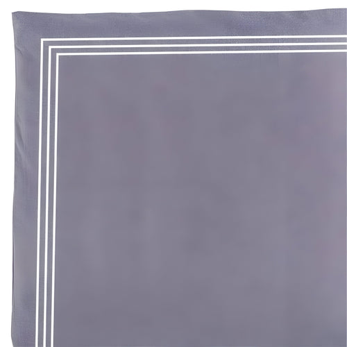200TC Yarn Dyed Chambray Indigo Blue Triple Embroidery Duvet Cover Set
