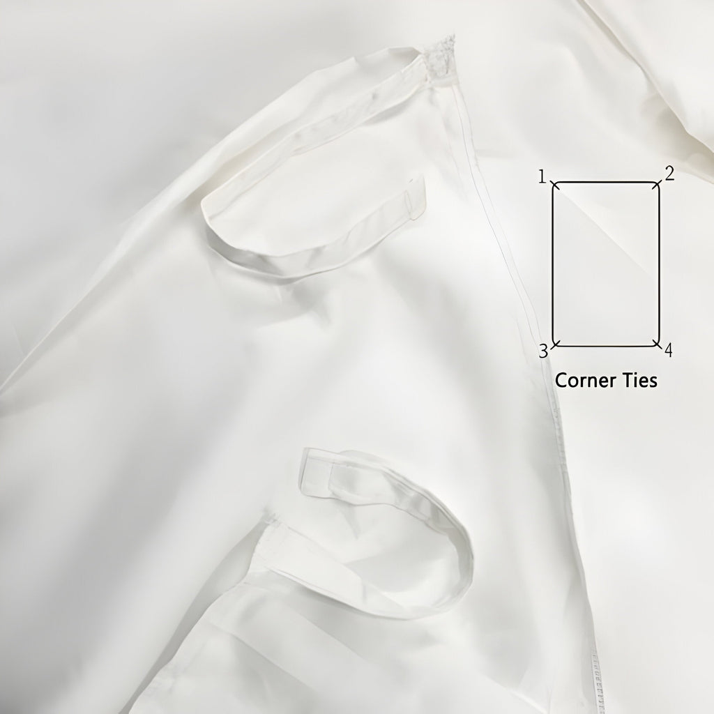 200TC Yarn Dyed Chambray Indigo Blue Triple Embroidery Duvet Cover Set
