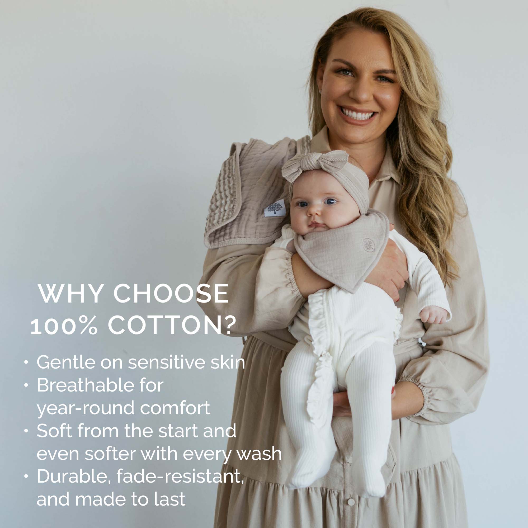 Rose Muslin Bandana Bibs Set (4-Pack)