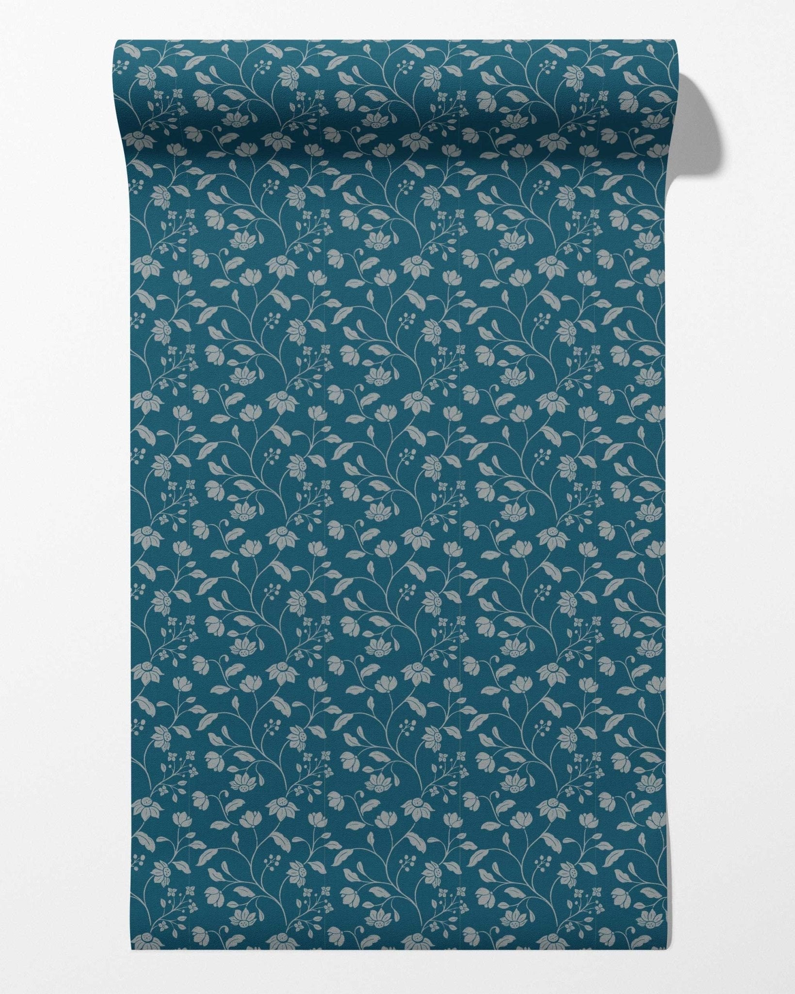 Wild Geranium Wallpaper in Bay Blue