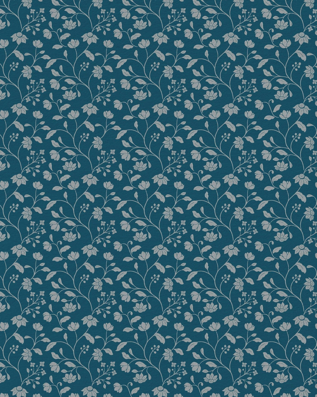Wild Geranium Wallpaper in Bay Blue