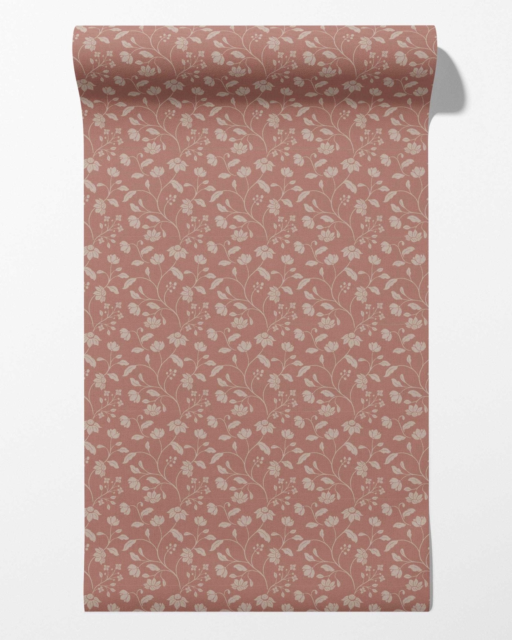 Wild Geranium Wallpaper in Blush Rose