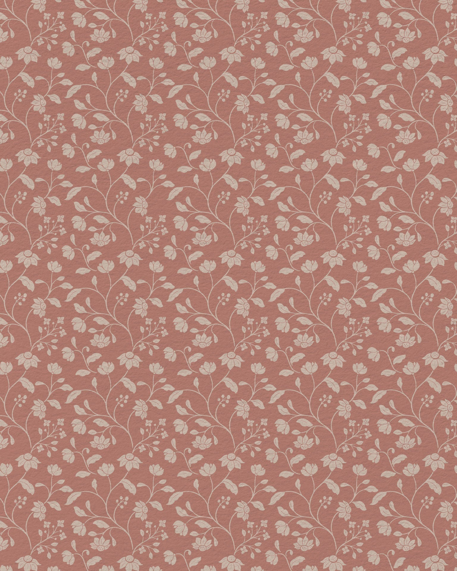 Wild Geranium Wallpaper in Blush Rose