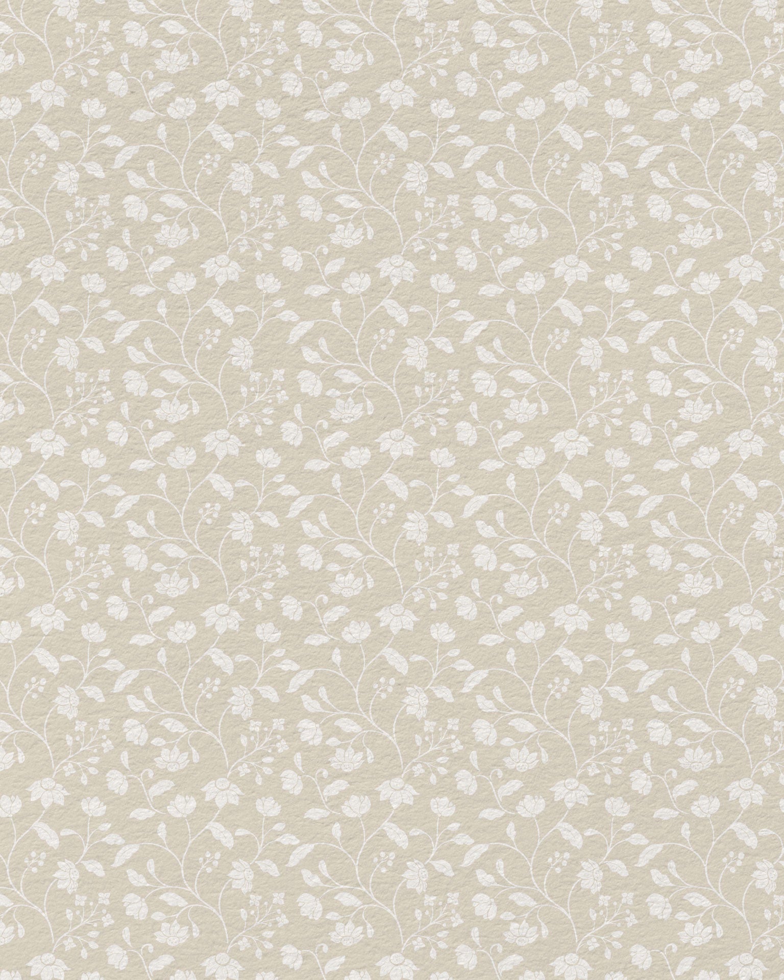 Wild Geranium Wallpaper in Linen Wash