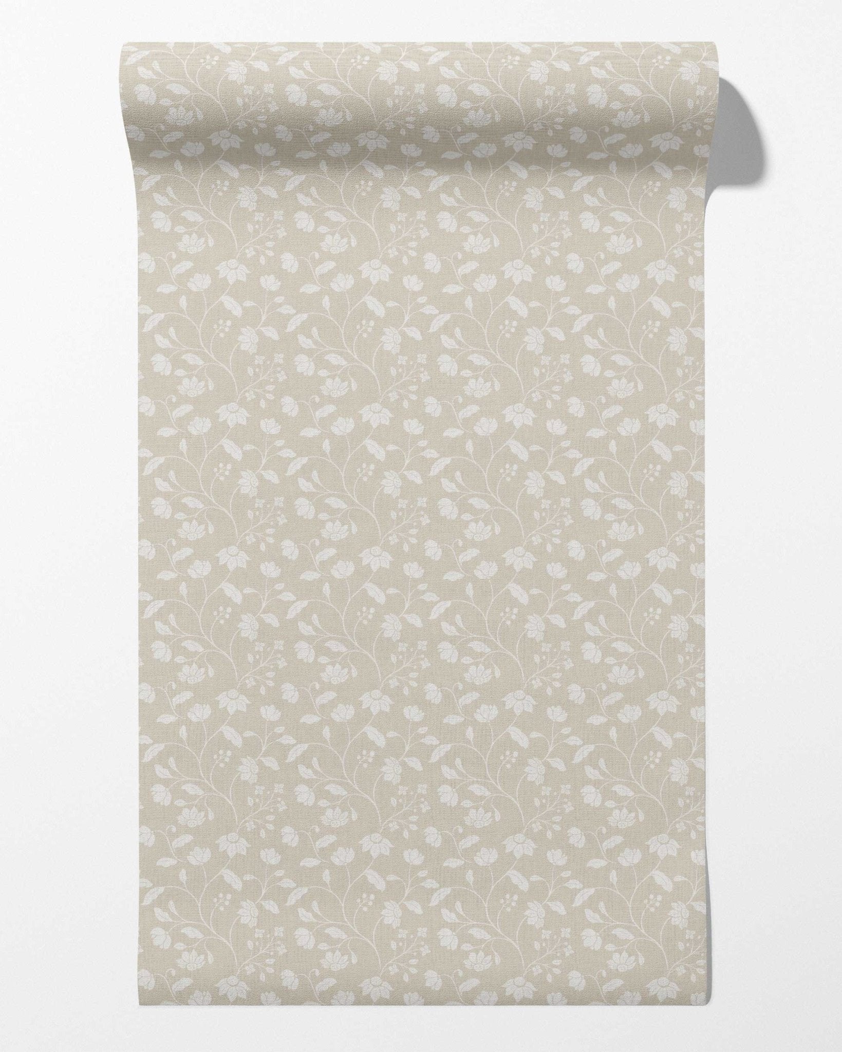 Wild Geranium Wallpaper in Linen Wash