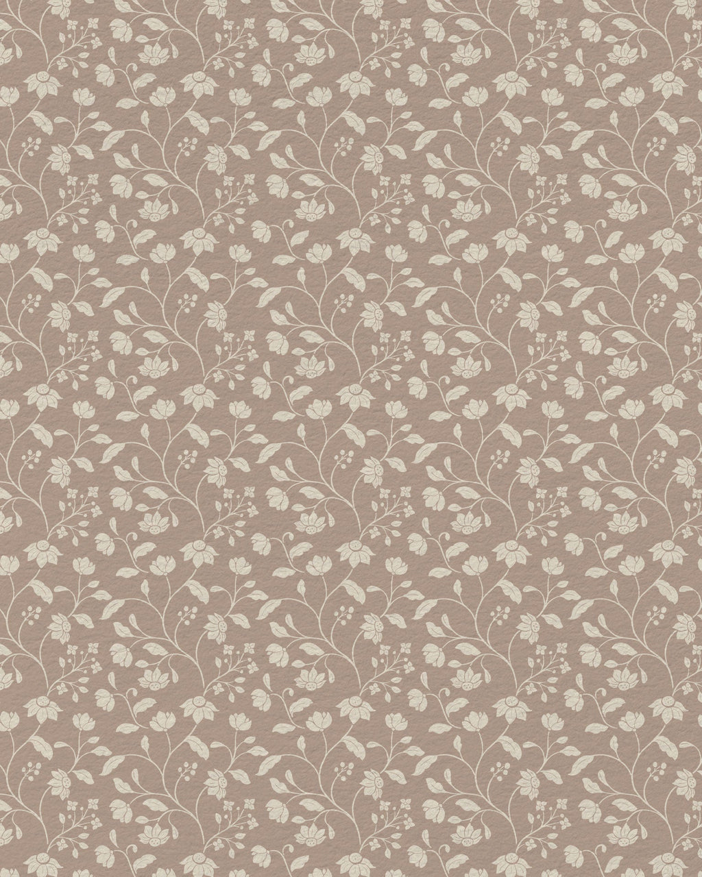 Wild Geranium Wallpaper in Mauve Clay