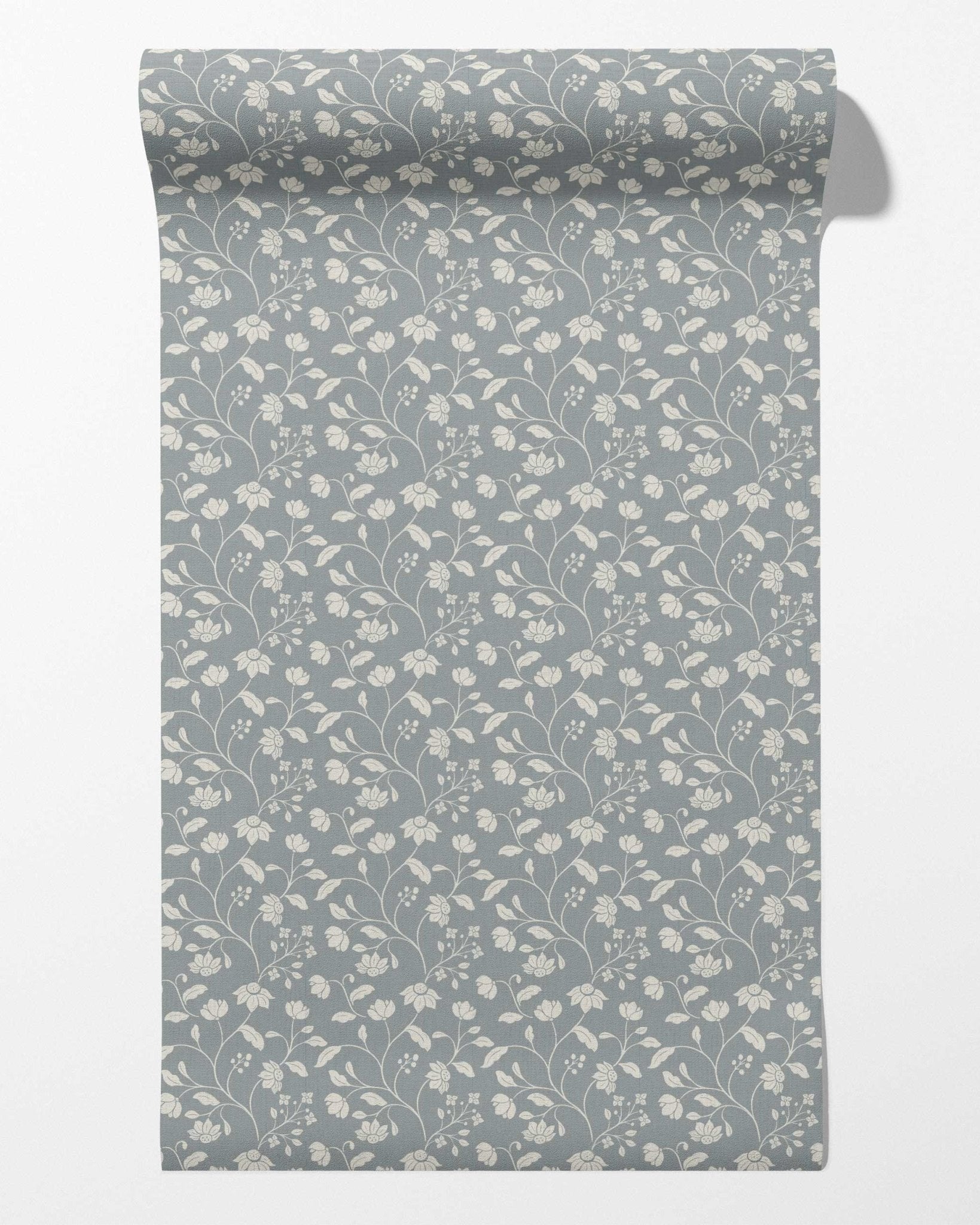 Wild Geranium Wallpaper in Slate Dust