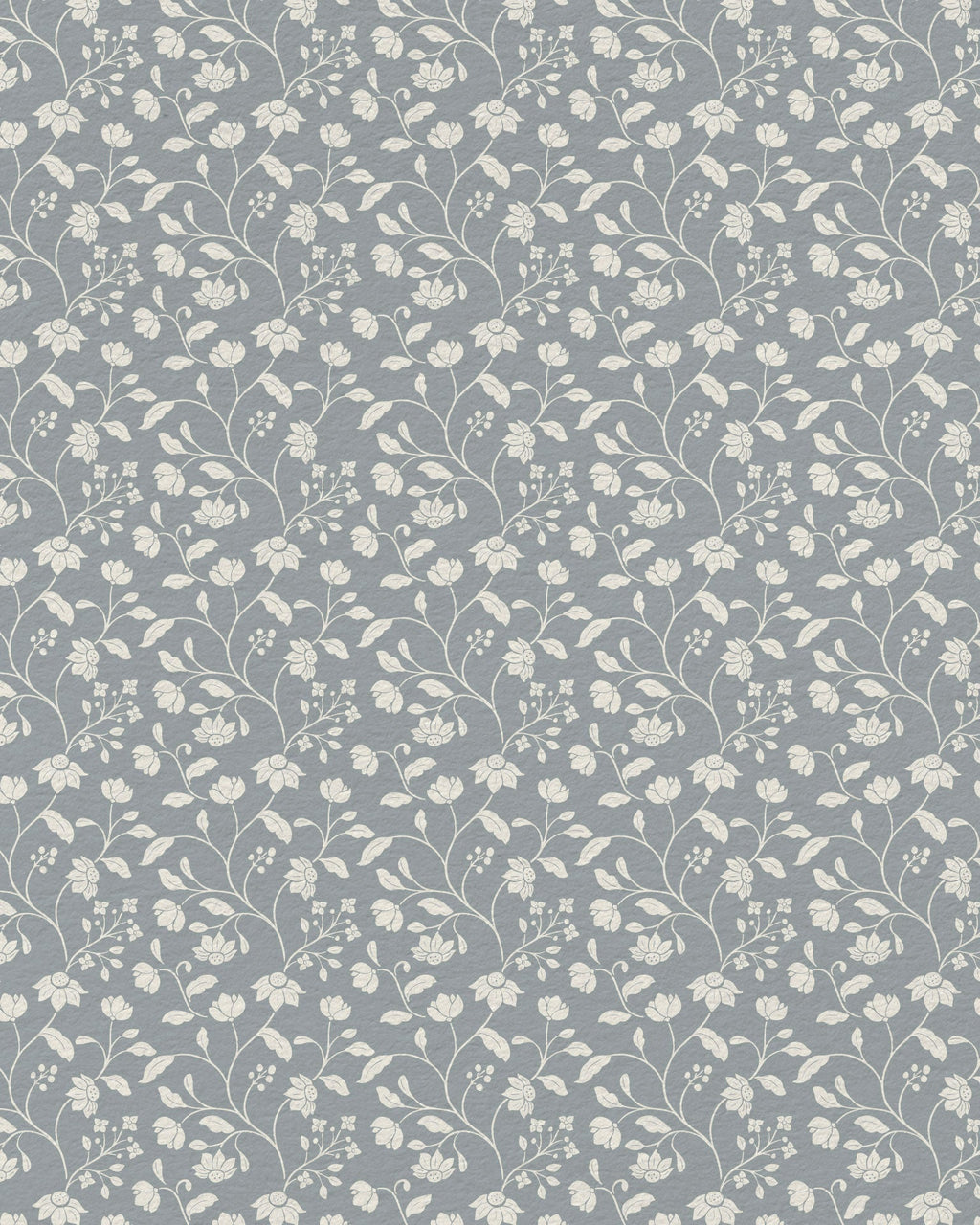 Wild Geranium Wallpaper in Slate Dust