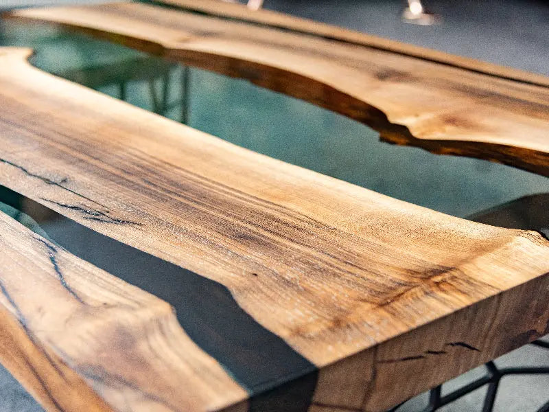 Voronoi Walnut & Resin River Coffee Table