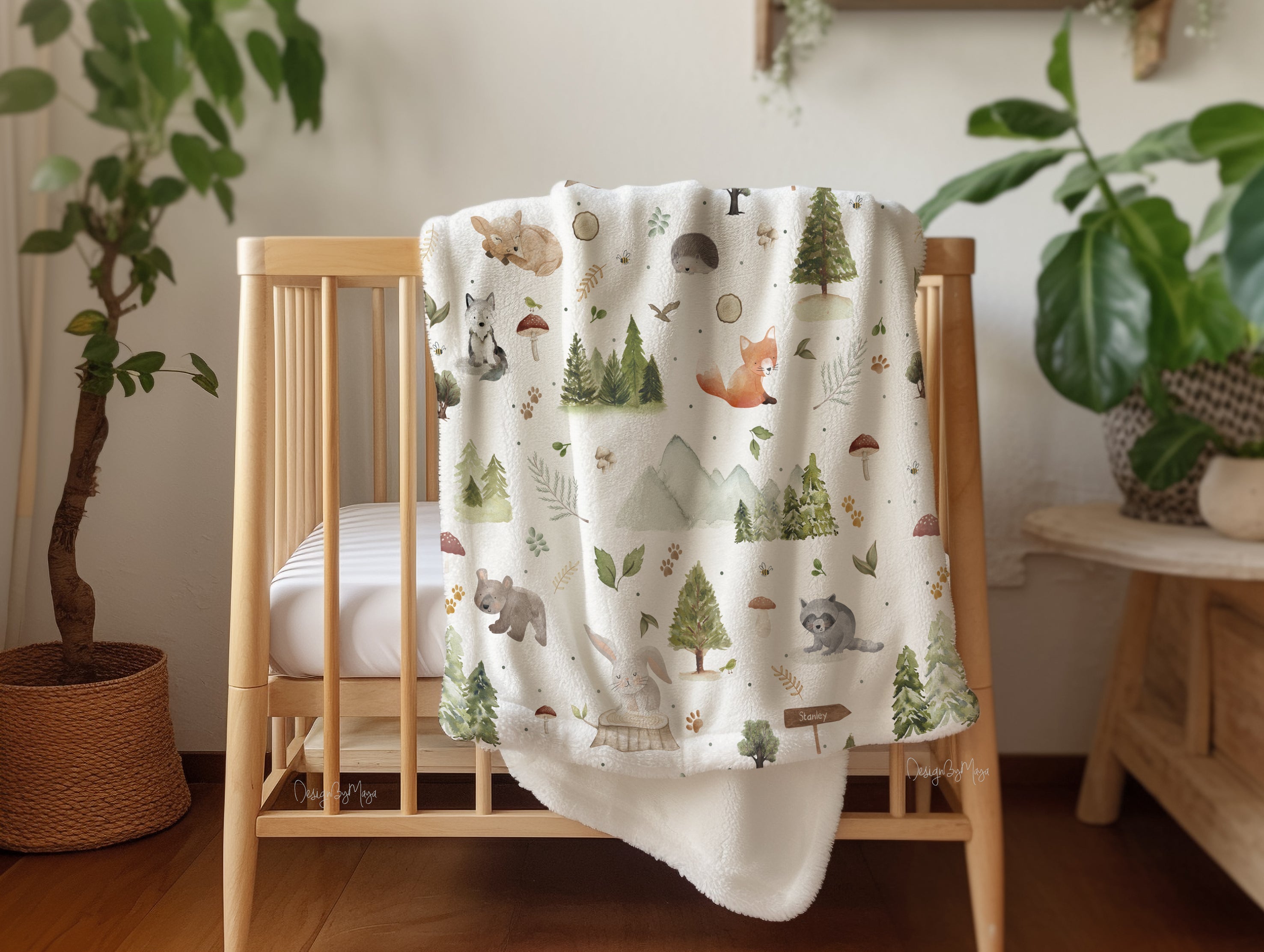 Baby Animals - Vintage Baby Blanket