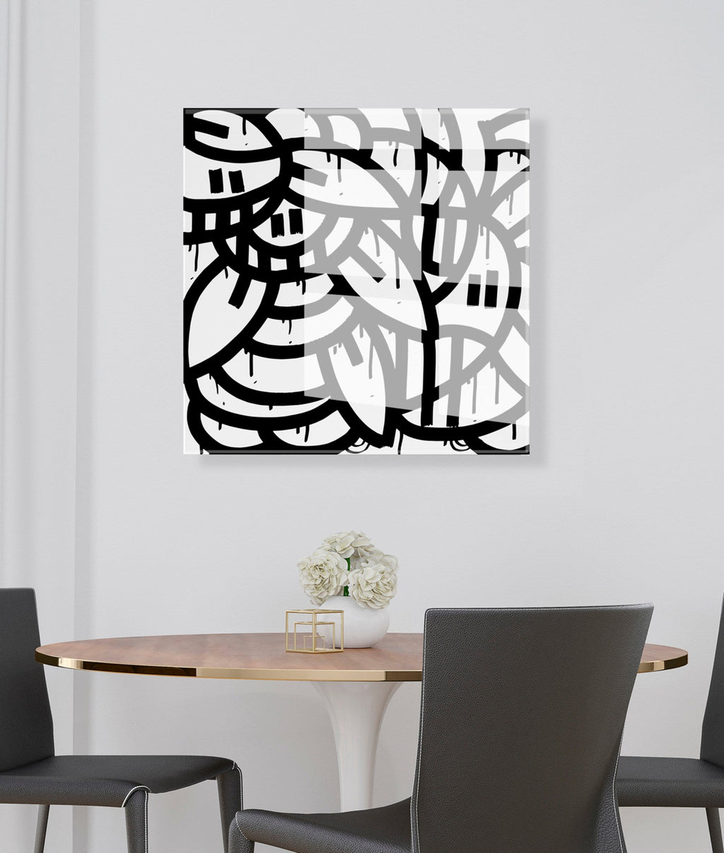 It Still Don't Matter if You're Black or White Floating Acrylic Art by Arm of Casso