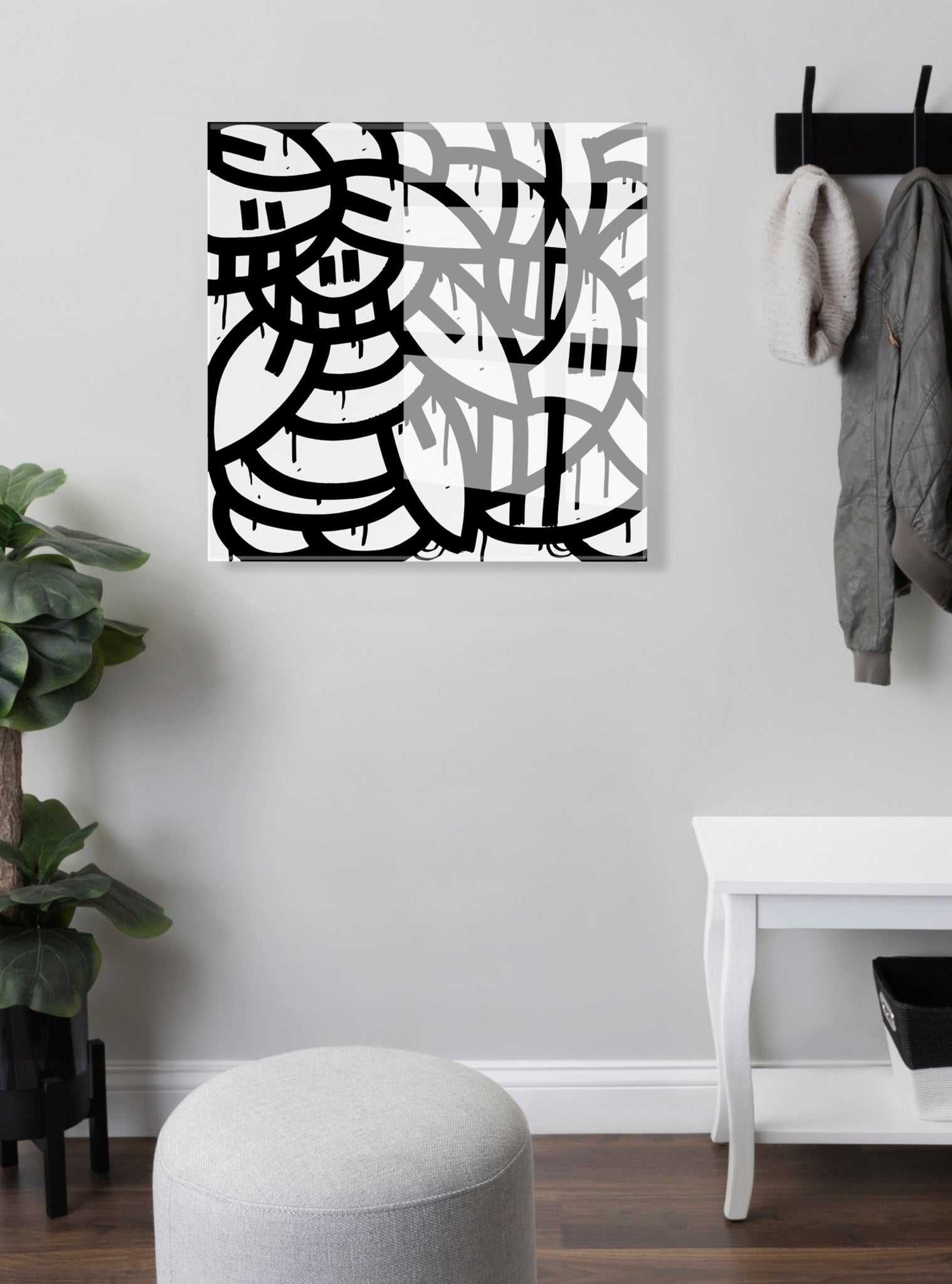 It Still Don't Matter if You're Black or White Floating Acrylic Art by Arm of Casso