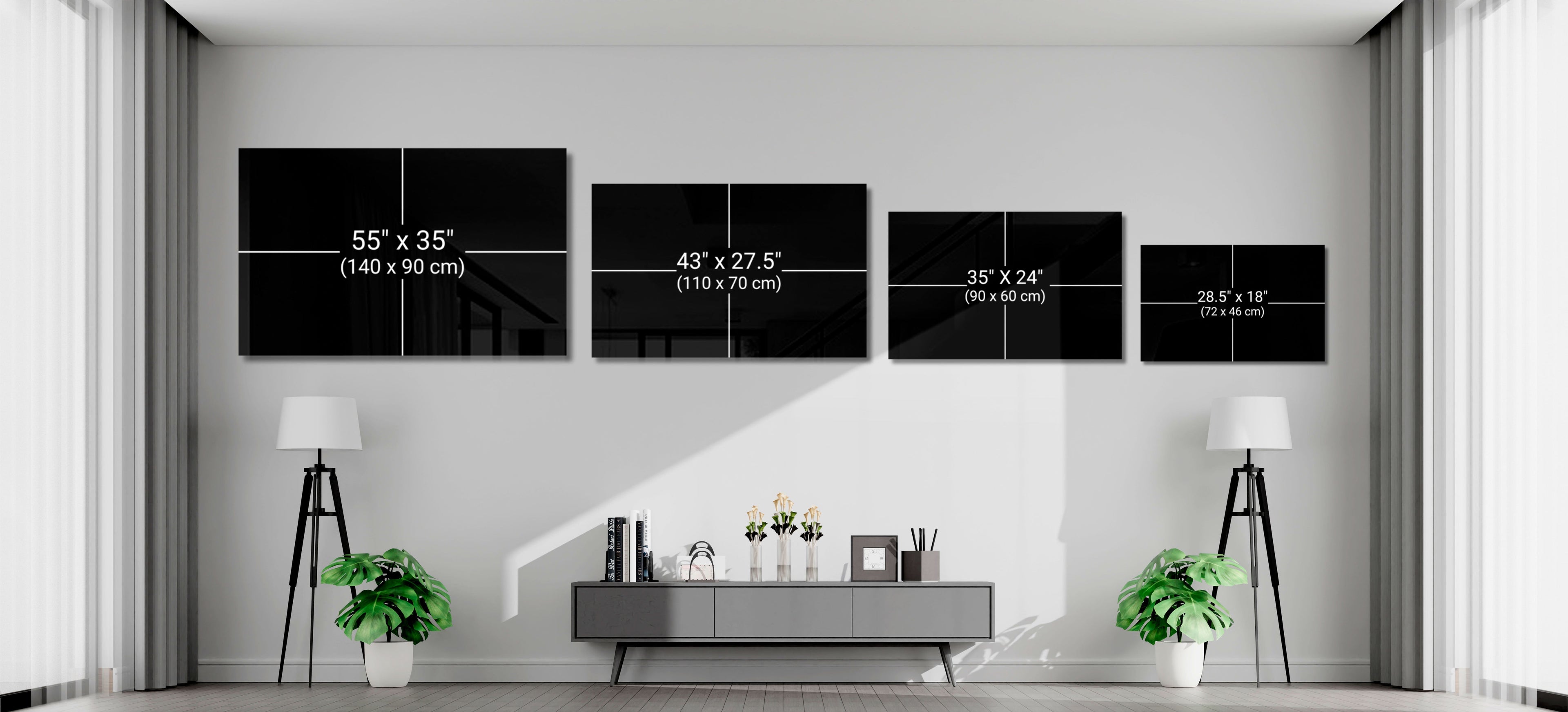 Elegant Gold Swirls on Glass Wall Art