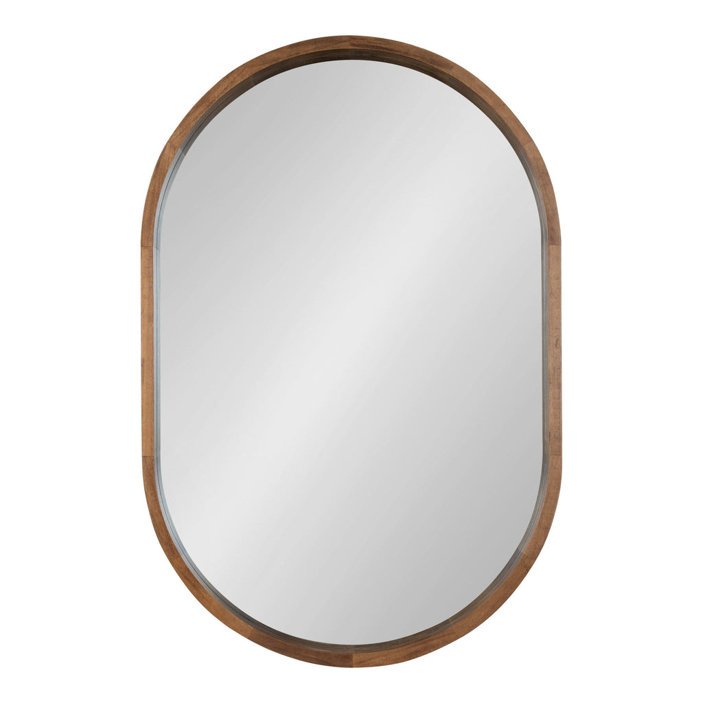 Hutton Wood Framed Capsule Mirror