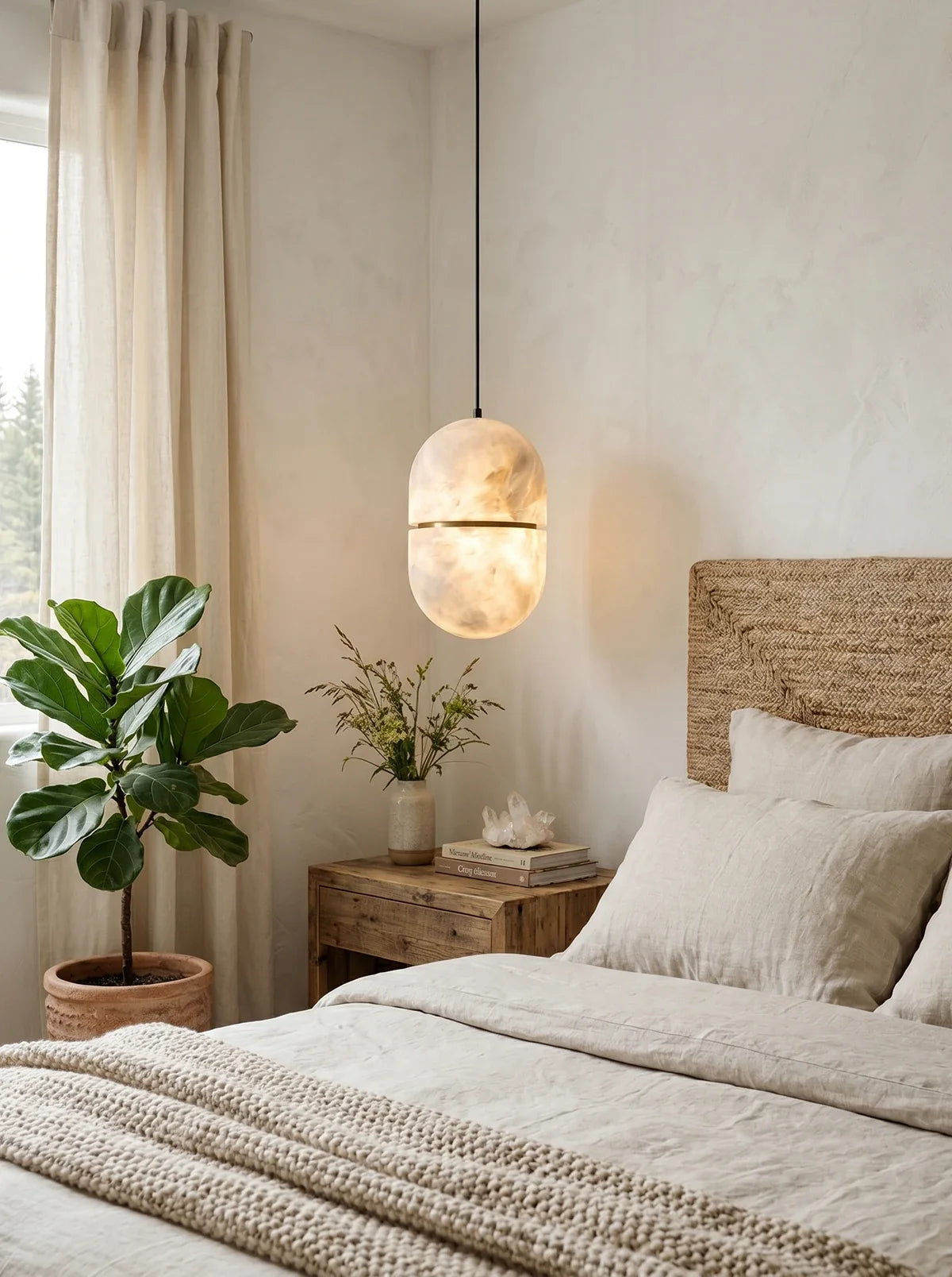 YUM Alabaster Pendant Light