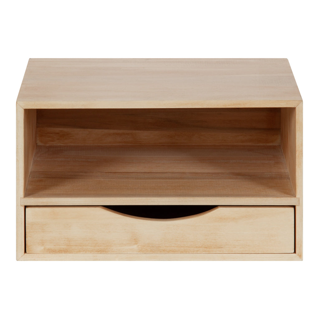 Hutton Floating Wall Shelf with Drawer