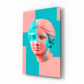 Pastel Color Block Venus Glass Wall Art