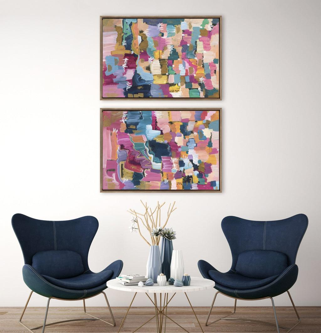 Sylvie Applause Framed Canvas Set by Leah Nadeau
