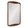Hera Radius Rectangle Wood Mirror